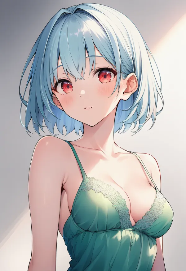 胸と服の紐の隙間（strap gap）のプロンプト紹介｜AIイラスト