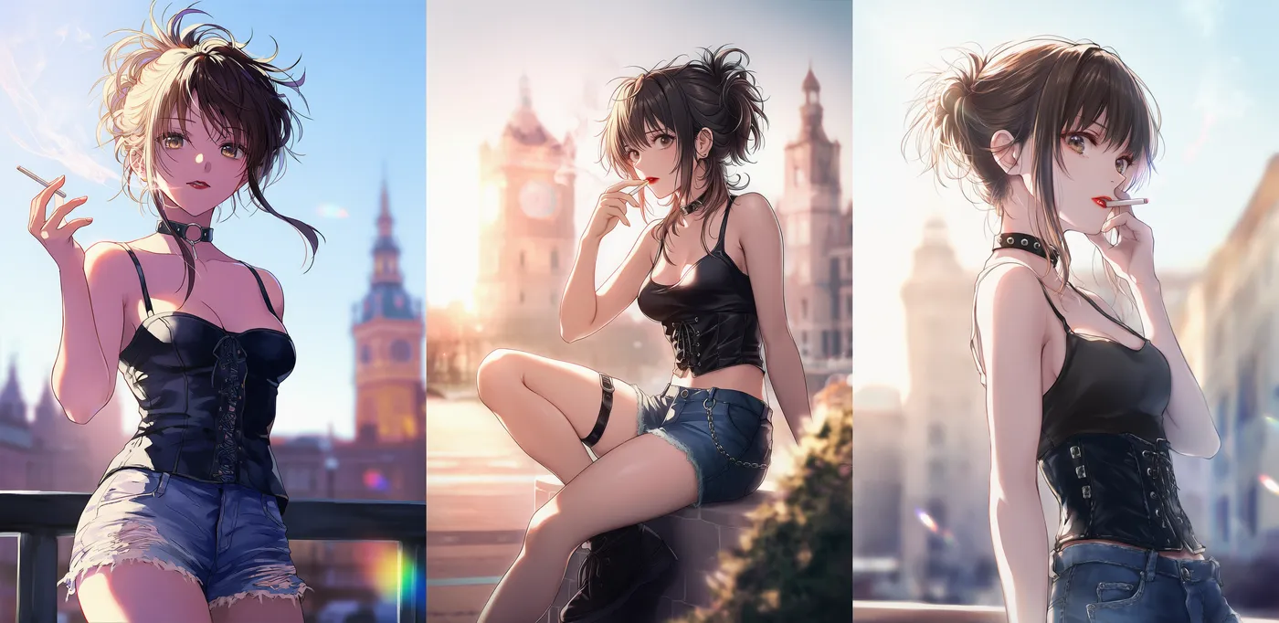 ヴィンテージ系（ヴィヴィアン・ウエストウッド風）コーデプロンプト｜おしゃれな服のAIイラスト