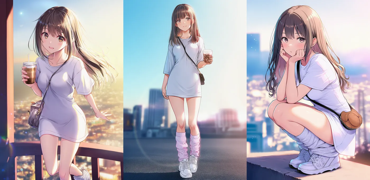 韓国ファッション（アクメドラビ風）コーデプロンプト｜おしゃれな服のAIイラスト