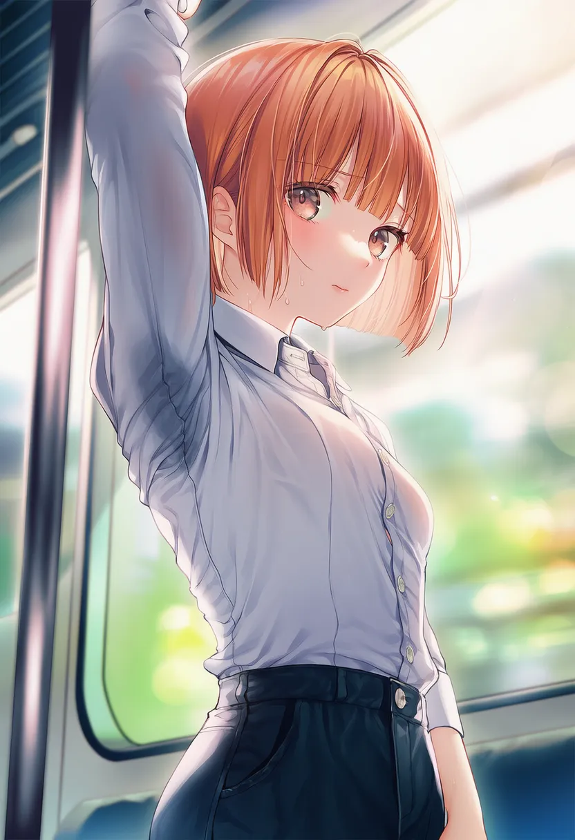 脇汗の服のシミを再現したAIイラスト|プロンプト紹介