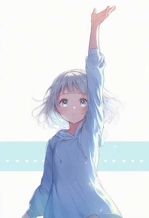 手を振り上げる|手のポーズのプロンプト