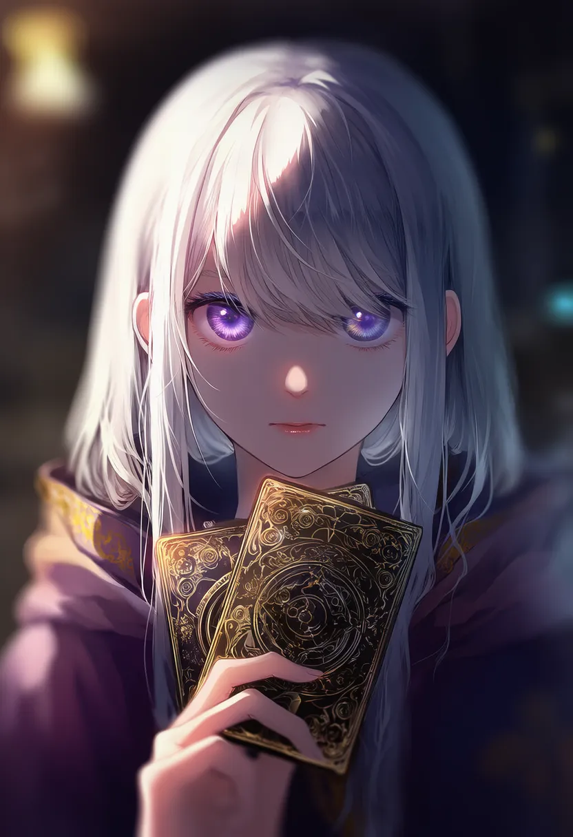 タロットカードのプロンプト紹介｜占い師のアイテムのAIイラスト作例