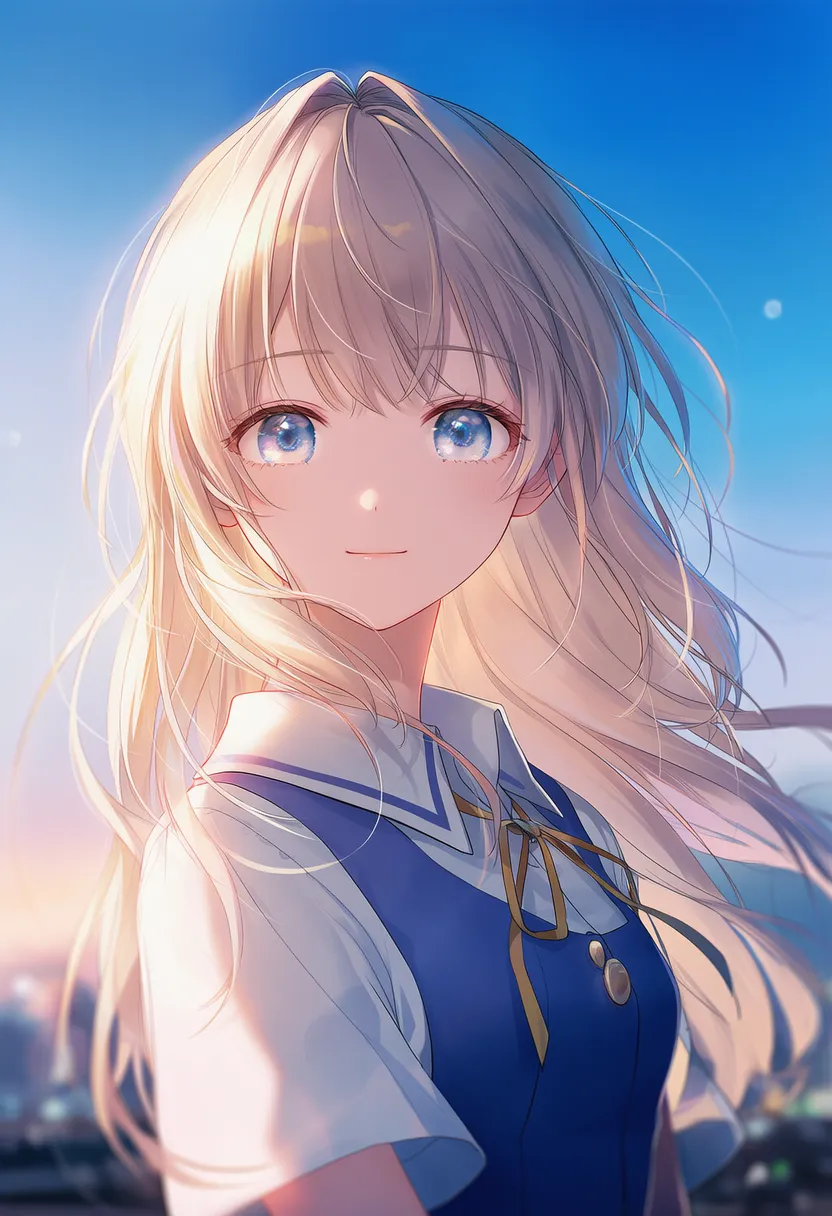 顔は正面・体だけやや横向きを再現したAIイラスト｜プロンプト紹介