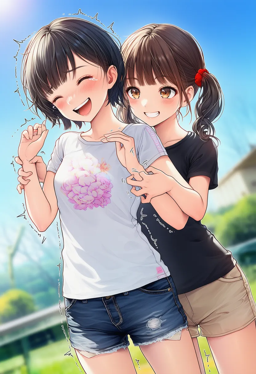 腕をくすぐるAIイラスト|プロンプト紹介