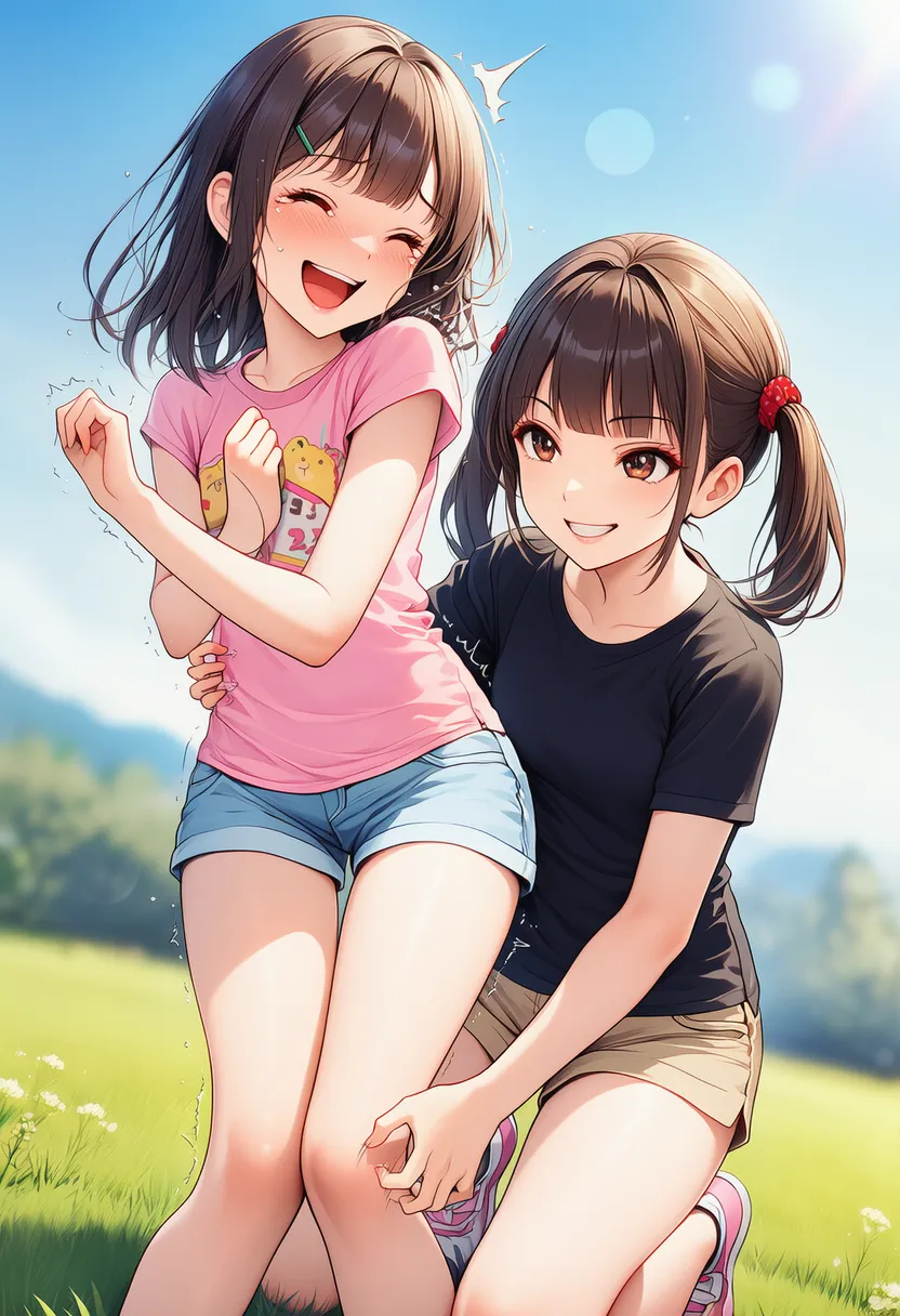 脚をくすぐるAIイラスト|プロンプト紹介