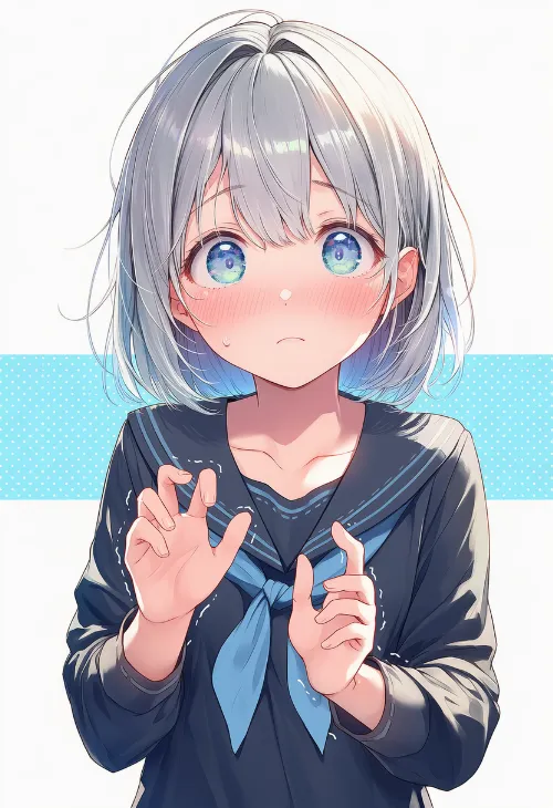 手の震え|手のポーズのプロンプト