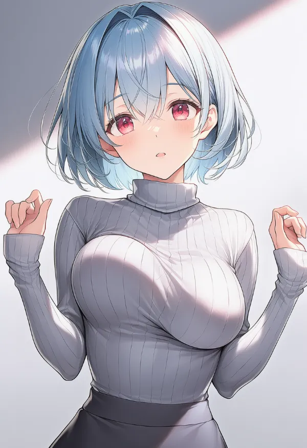 乳揺れ（unaligned breasts）のプロンプト紹介｜AIイラスト