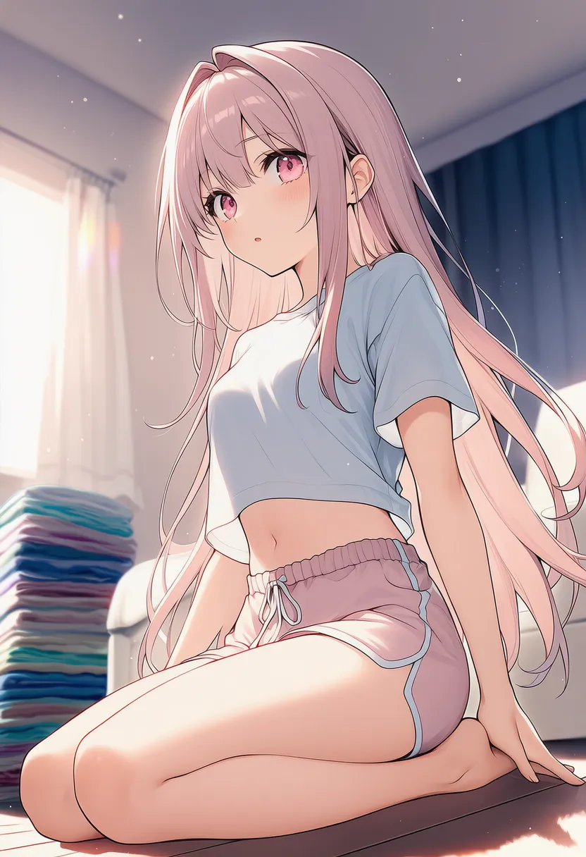 畳まれた服を再現したAIイラスト|プロンプト紹介作例-1