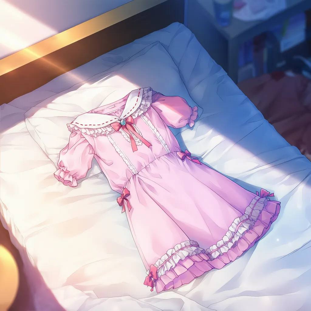 散乱したドレスのAIイラスト|プロンプト紹介