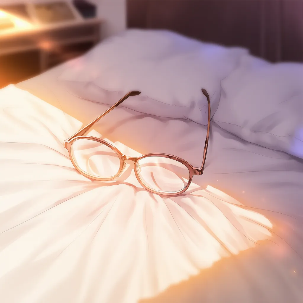 置かれたメガネのAIイラスト|プロンプト紹介