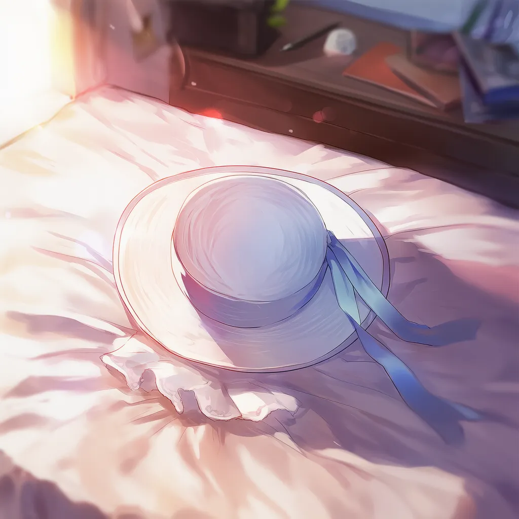 散らばった帽子のAIイラスト|プロンプト紹介