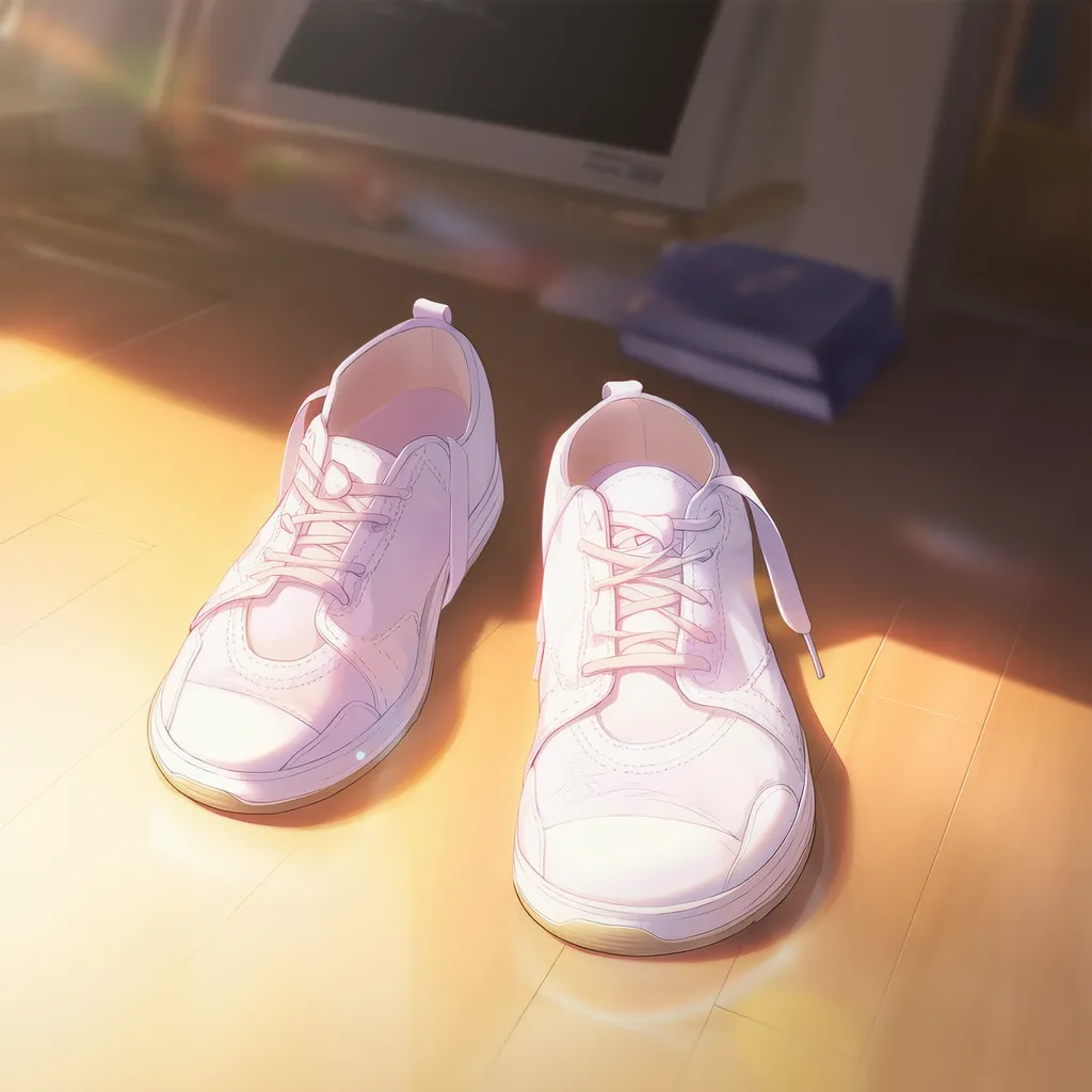 置かれた靴のAIイラスト|プロンプト紹介