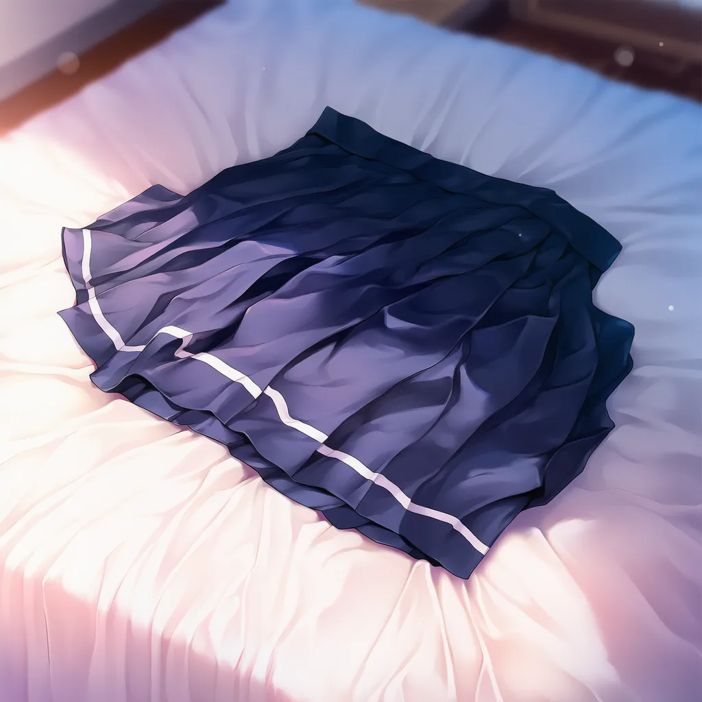 散乱したスカートのAIイラスト|プロンプト紹介