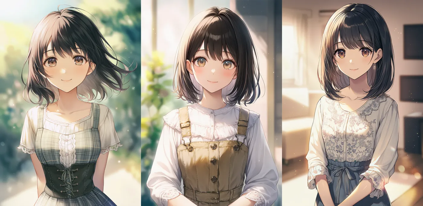 ヴィンテージ系の服を再現したAIイラスト|プロンプト紹介