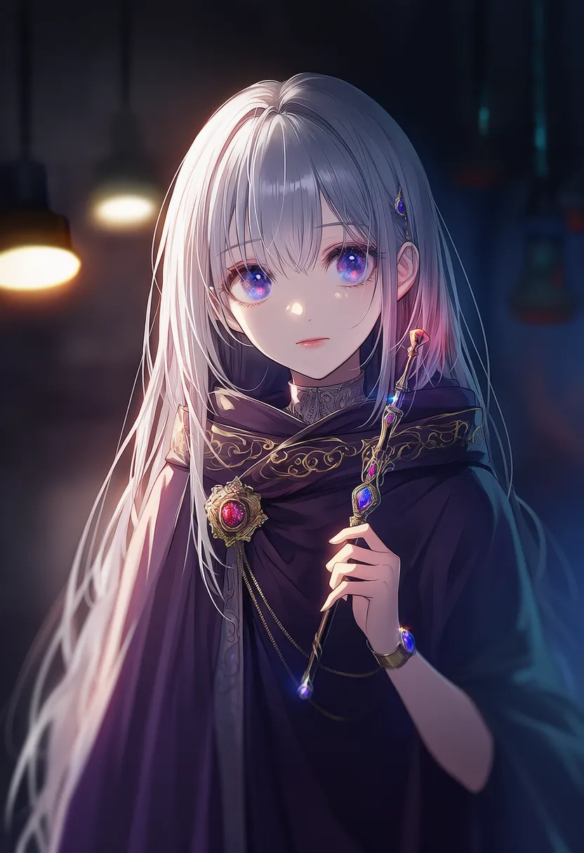 ワンド・杖のプロンプト紹介｜占い師のアイテムのAIイラスト作例