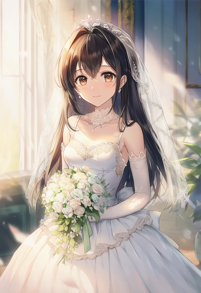 結婚式のリハーサルのシチュエーション再現のためのプロンプト|AIイラスト