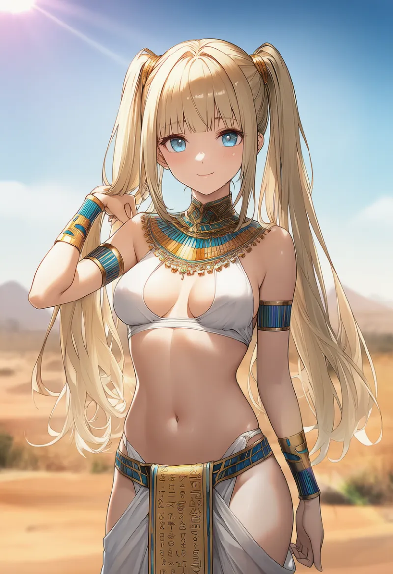 古代エジプト風衣装のプロンプト｜AIイラスト作例