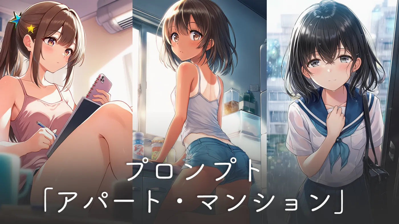 アパート・マンションのプロンプト集（部屋・廊下・玄関等）