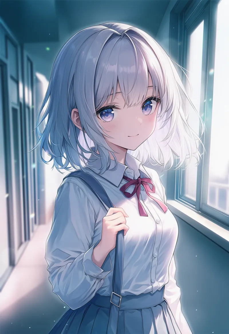 アパートの廊下のプロンプトとAIイラスト作例