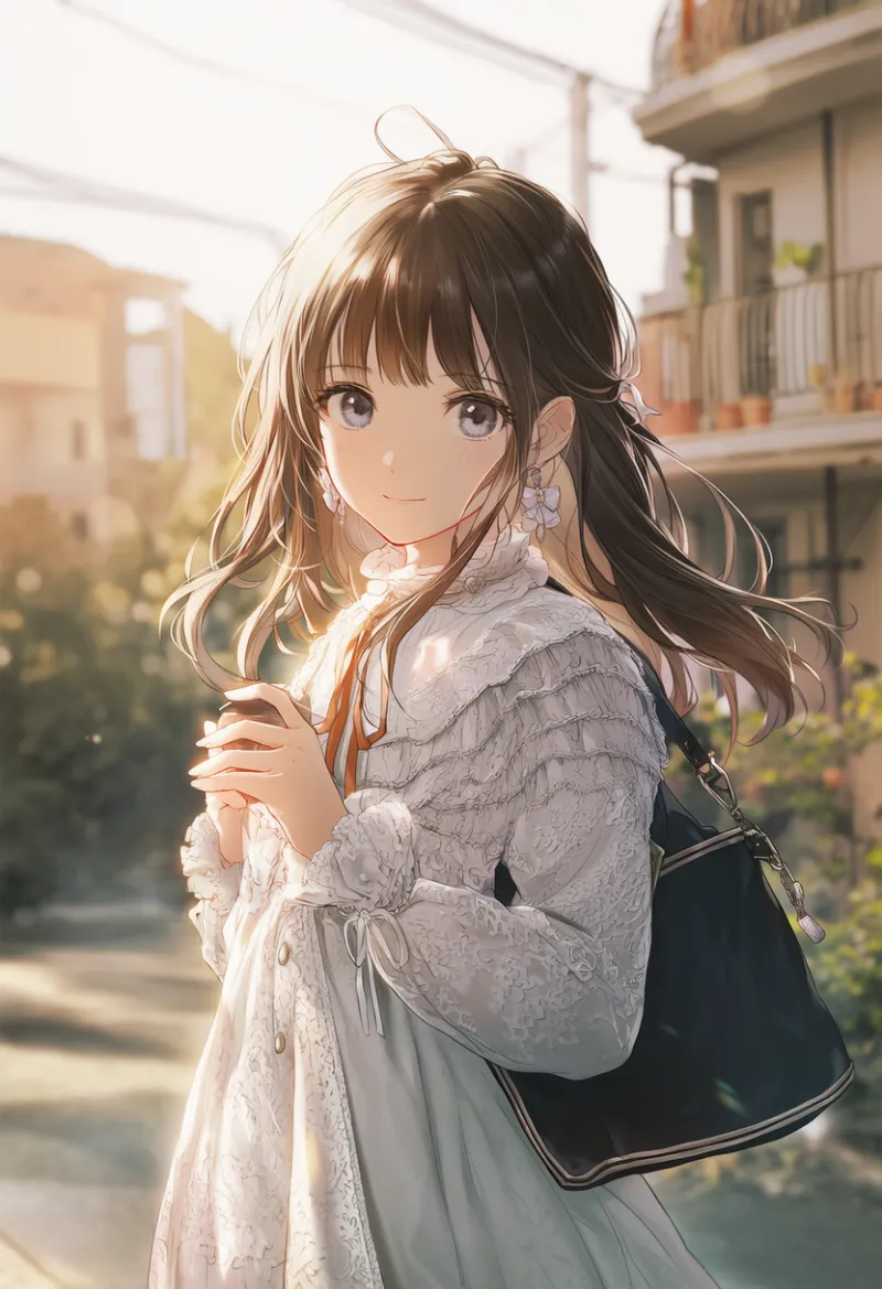 アパートの外観のプロンプトとAIイラスト作例