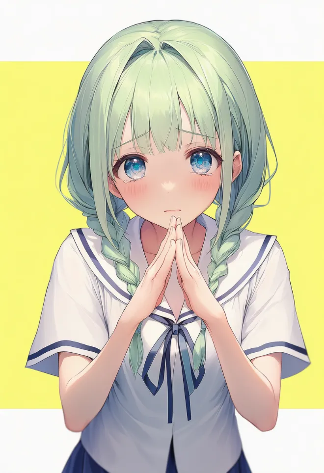 ごめん(AIイラスト)|プロンプトと作例