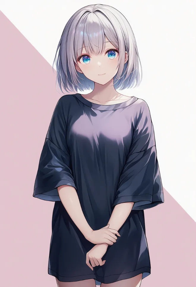 腕を押さえる(AIイラスト)|プロンプトと作例