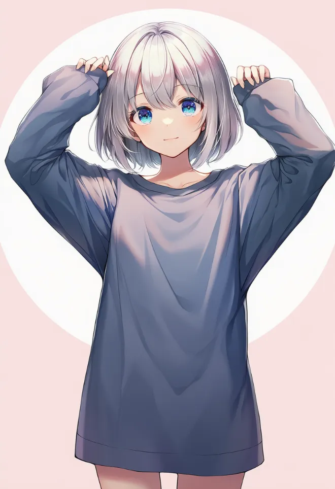 手を上げる(AIイラスト)|プロンプトと作例