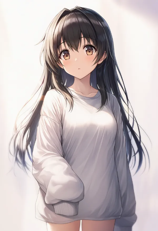 ダボダボな服（baggy clothes）のAIイラスト｜プロンプト紹介