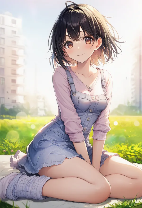 ダボっとした靴下のAIイラスト｜プロンプト紹介