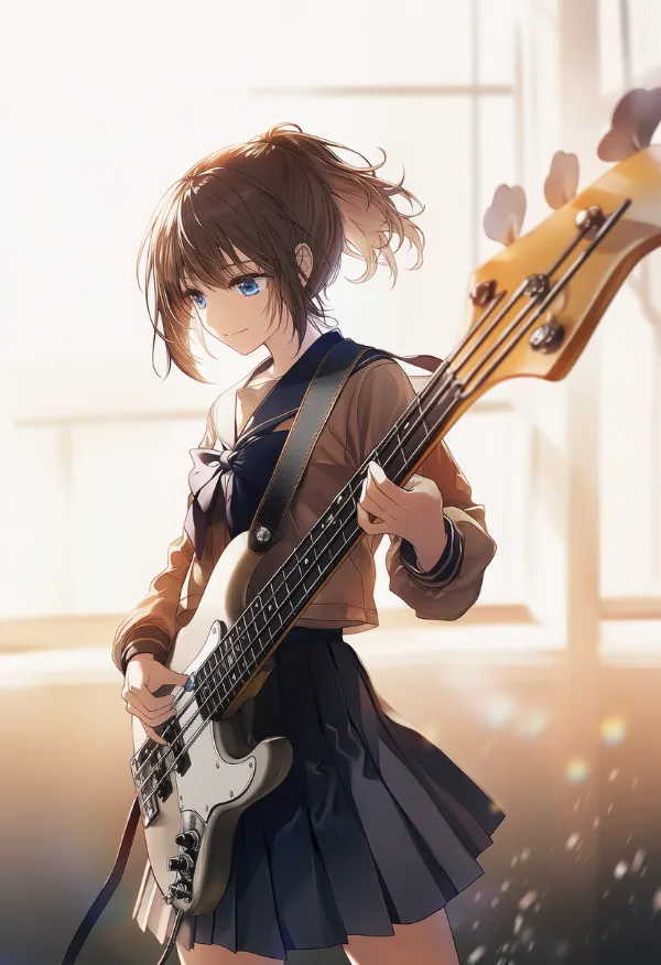 ベースギターのAIイラストとプロンプト紹介