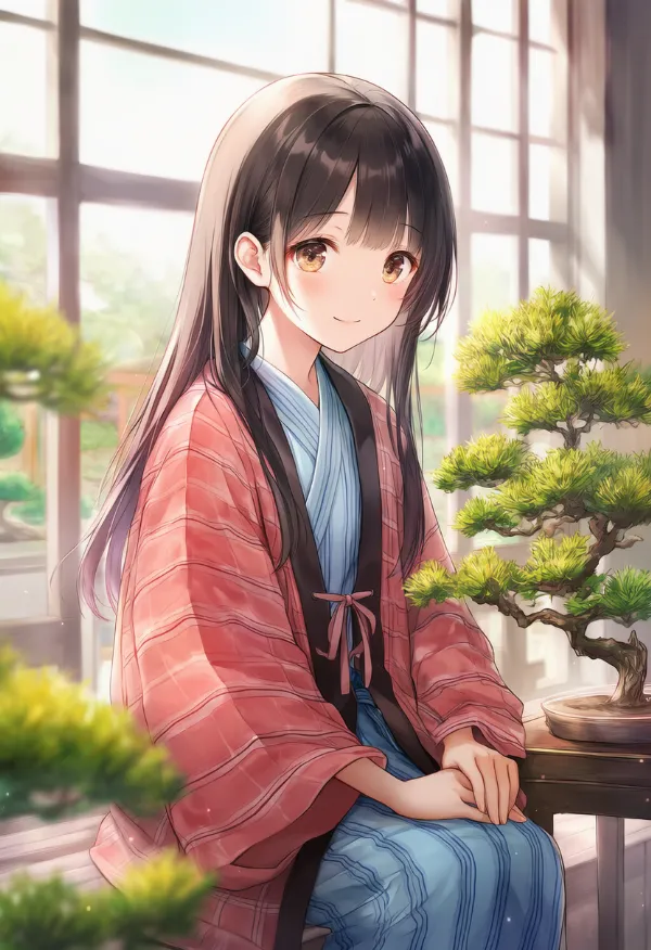 盆栽の再現用プロンプトとAIイラスト作例