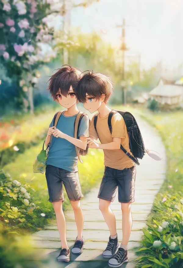 兄弟を再現したAIイラスト|プロンプト紹介