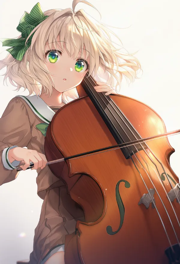 チェロのAIイラストとプロンプト紹介
