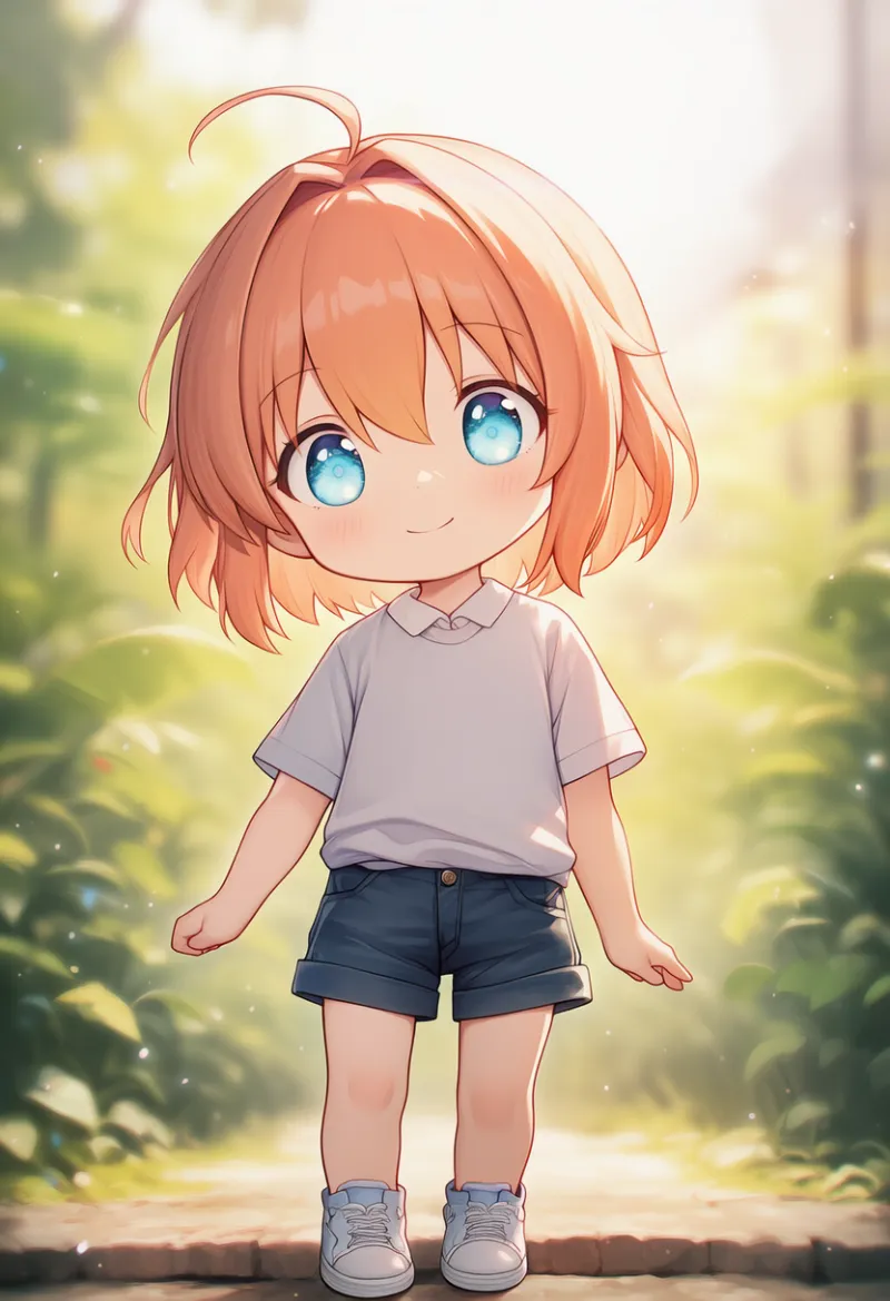 チビキャラ|子供の体型プロンプトの紹介とAIイラスト作例