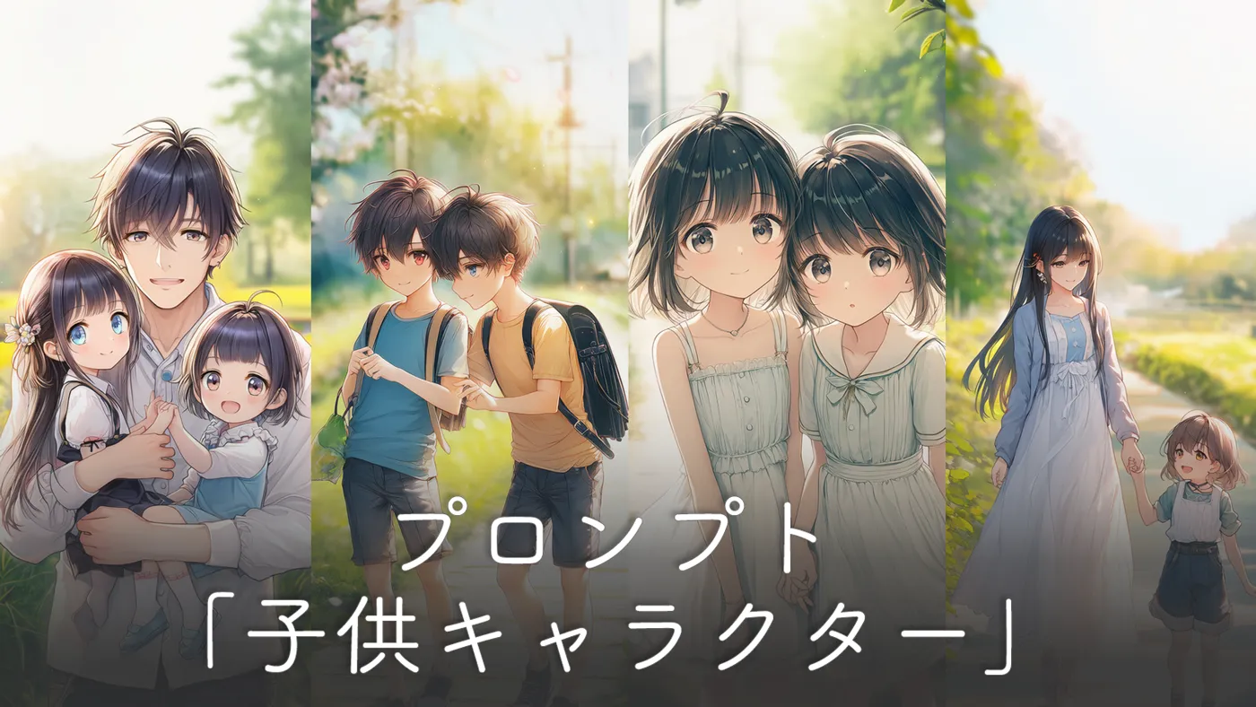 子供キャラを再現するプロンプト集【AIイラスト】