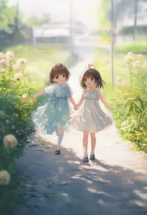 幼馴染の2人を再現したAIイラスト|プロンプト紹介