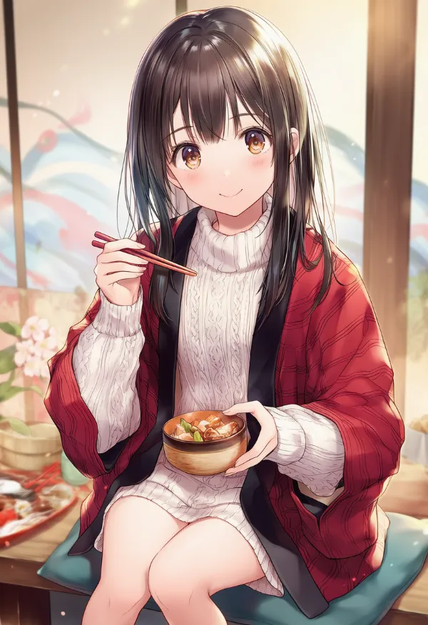 箸の再現用プロンプトとAIイラスト作例