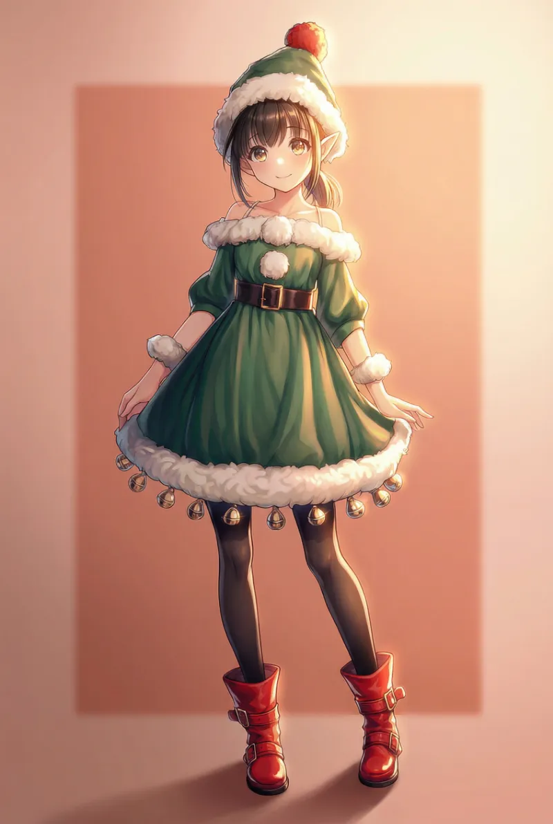 クラシック・クリスマスエルフのAIイラスト｜プロンプト紹介