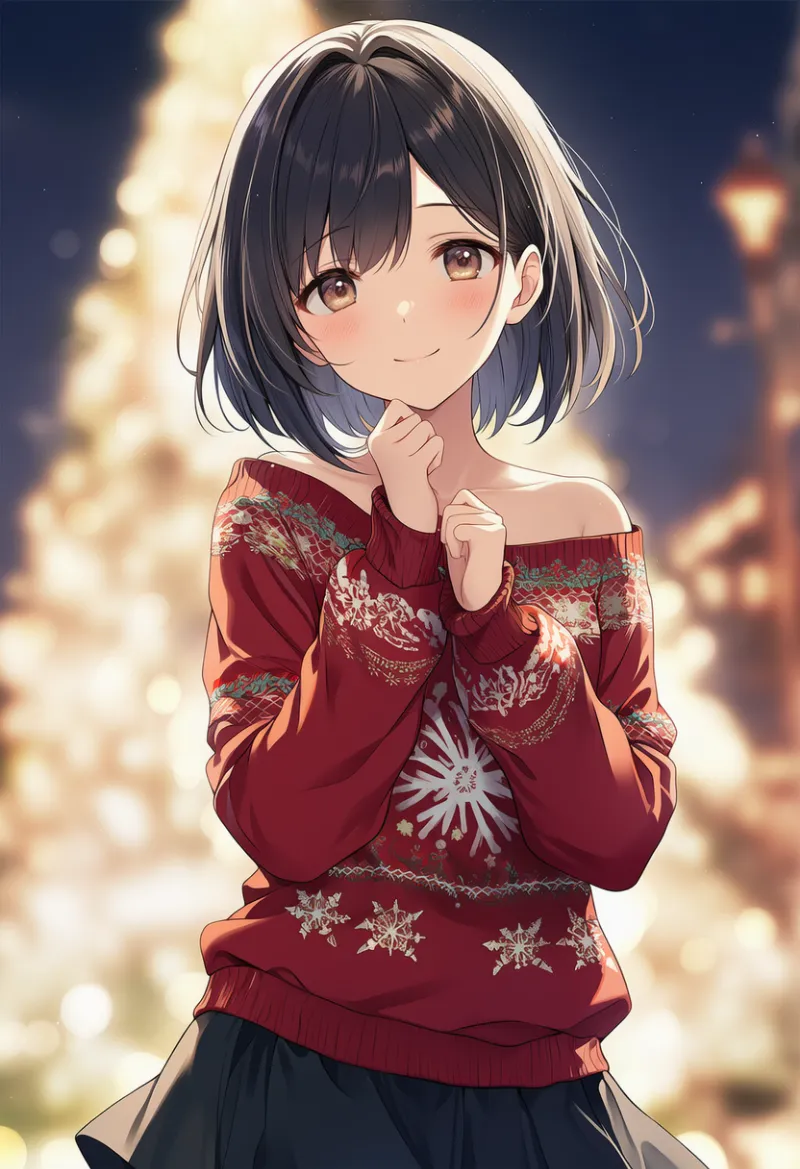 クリスマスセーターのAIイラスト作例｜プロンプト紹介