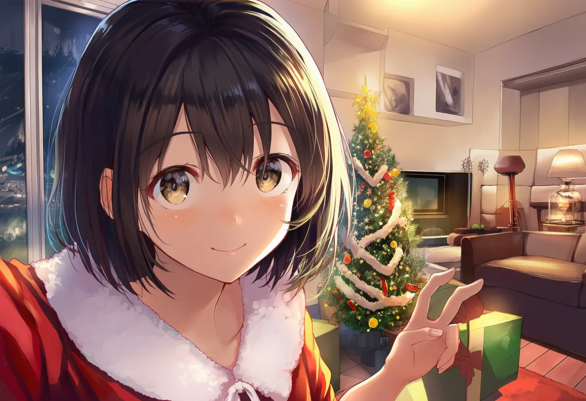 クリスマスツリーのAIイラスト｜プロンプト紹介