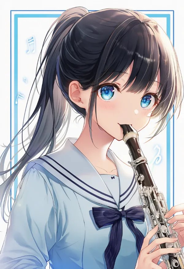 クラリネットのAIイラストとプロンプト紹介