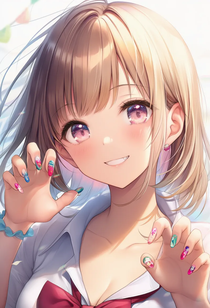 がおーのポーズのAIイラストとプロンプト紹介