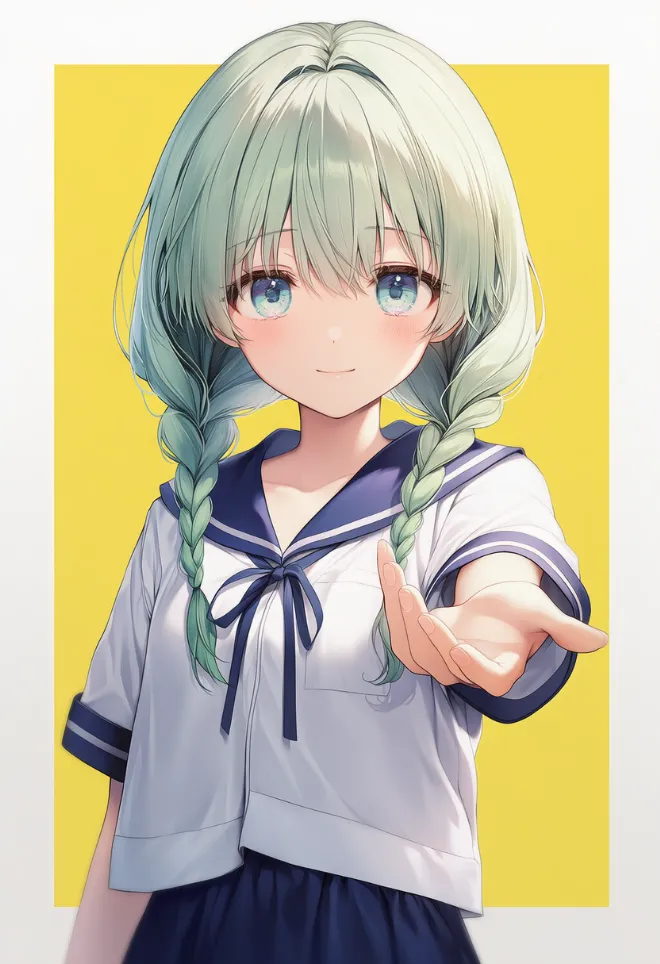 おいでポーズ(AIイラスト)|プロンプトと作例