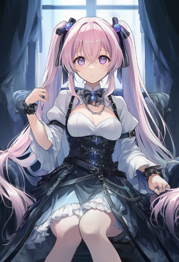 寒色系の光のAIイラスト|プロンプト紹介用