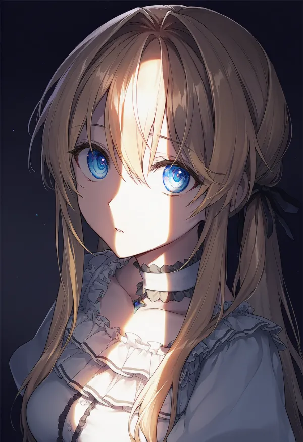 光の隙間のAIイラスト|プロンプト紹介用