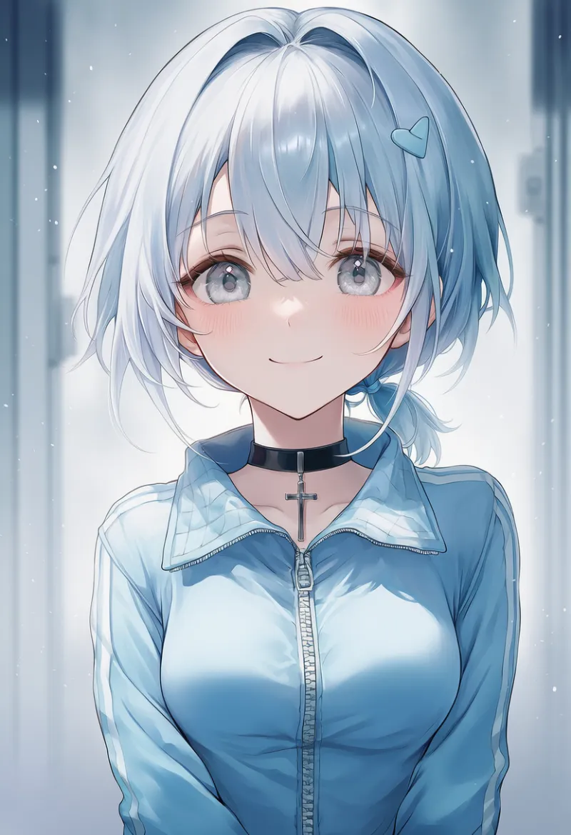 十字架チョーカーのAIイラスト|天使界隈プロンプト紹介