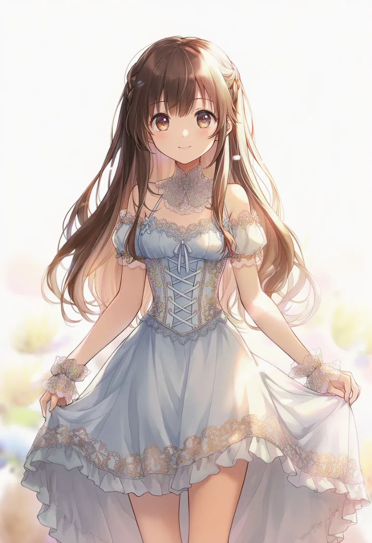 レースアップの服のAIイラスト｜プロンプト紹介