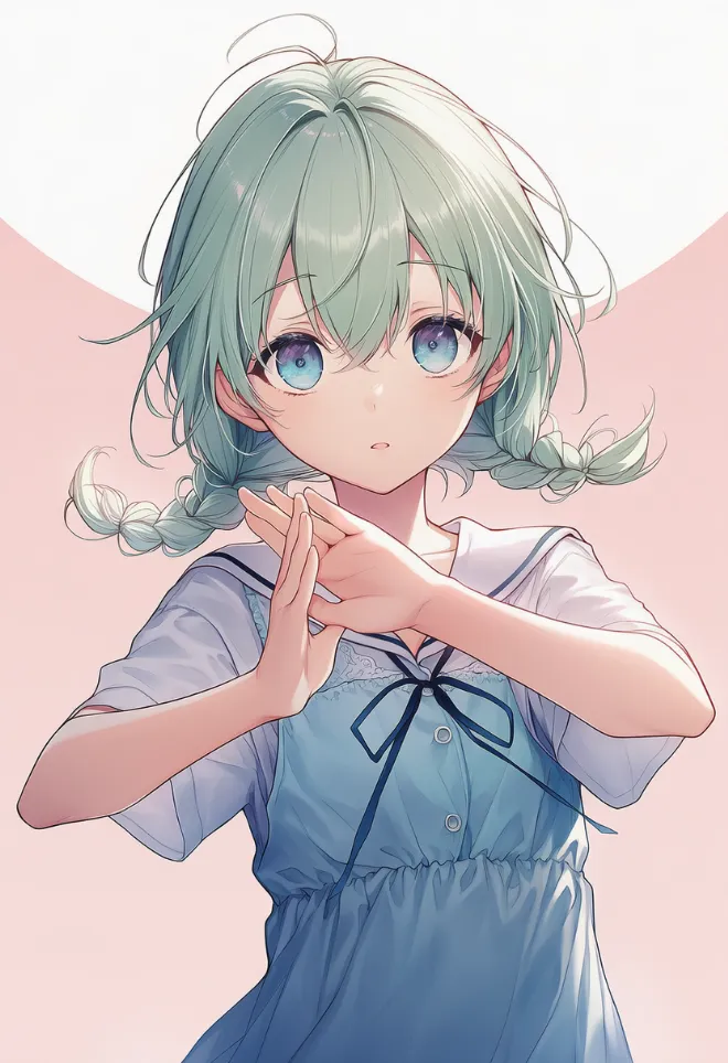 防御ポーズ(AIイラスト)|プロンプトと作例