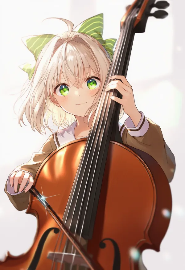 コントラバスのAIイラストとプロンプト紹介