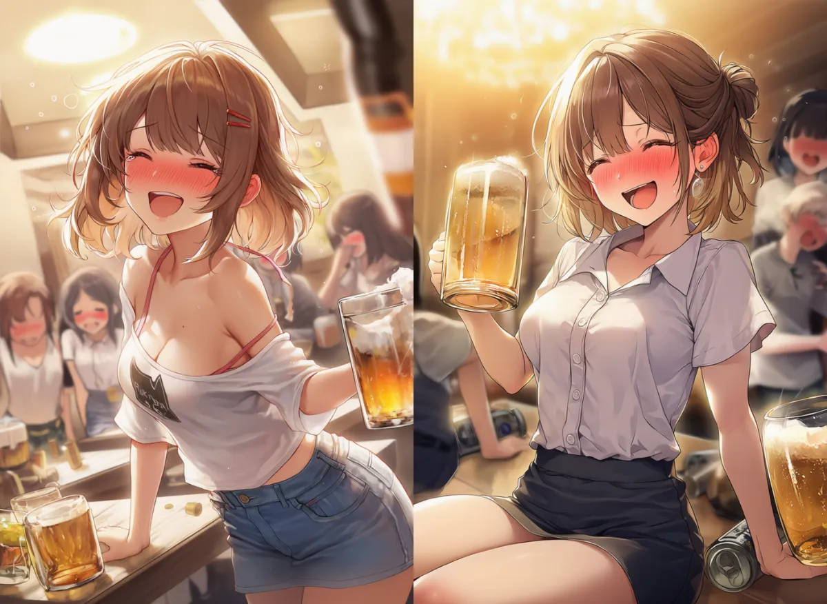 宴会・飲み会シーンのプロンプトとAIイラスト作例